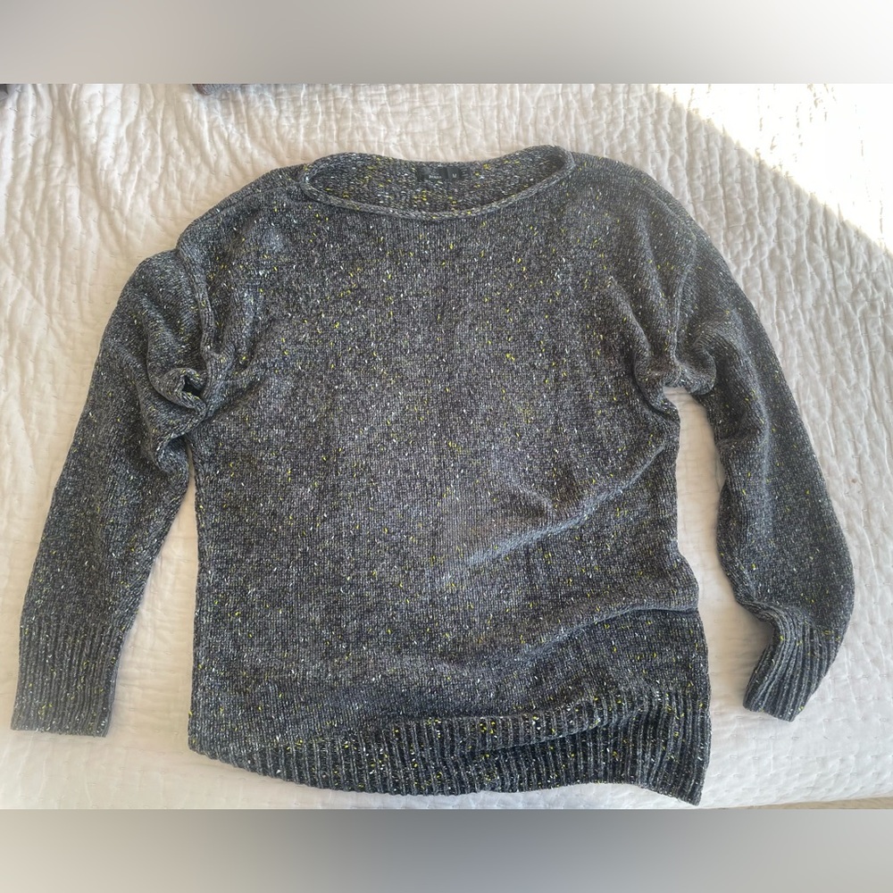 Grey and yellow Prana sweater